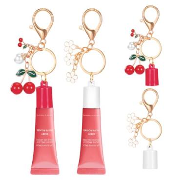 Imagem de Chaveiro de brilho labial para protetor labial LANEIGE 10 ml, suporte para brilho labial (protetor labial não incluído)