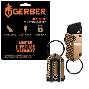 Imagem de Gerber Gear Gerber Key Note Faca Compacta Para Raspar E Corte Marrom Coiote [30-001692]