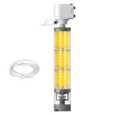 Imagem de Filtro de peixe | Filtro silencioso para aquário | Filtro de aquário silencioso de vários estágios para recifes de água doce e salgada, tartaruga, betta, camarão, lagoa de algas