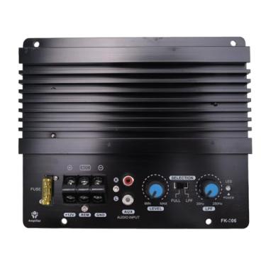 Imagem de Hubceuo Placa amplificador amplificador de alta potência de áudio automotivo 1000W potente placa subwoofer baixo 12V, preto, 500212598