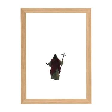 Imagem de Lâmpada de igreja | Imagem iluminada com lâmpada de Jesus | Pintura de arte de parede cristã decoração para casa, sala de estar, quarto, igreja, Páscoa, Natal