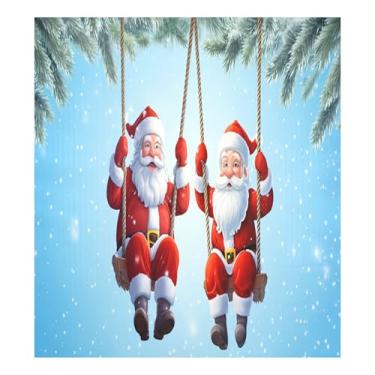 Imagem de SEHANY Capa magnética para lava-louças de Papai Noel, adesivos magnéticos para decoração de Natal antiarranhões para painel de geladeira e lava-louças, decoração de Natal de cozinha doméstica 58 x 66