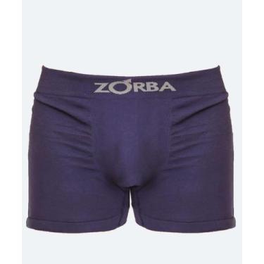 Imagem de Cueca Boxer Masculina Zorba-19043, Azul, G