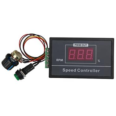 Imagem de Controlador de velocidade do motor DC PWM Regulador de velocidade Stepless com display digital Botão de ajuste de porcentagem de 0 100 para motores DC industriais Correias