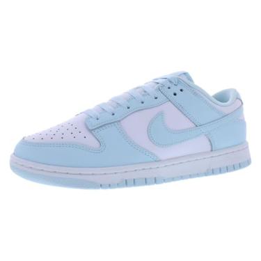 Imagem de Nike Tênis masculino retrô Dunk Low, Branco puro/azul glacial/branco, 46