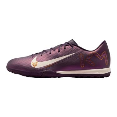 Imagem de Nike Tênis de futebol Mercurial Vapor 16 Academy Kylian Mbappe TF de cano baixo (FQ8384-500, roxo grande/marfim claro), Roxo grande/marfim pálido, 35