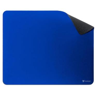 Imagem de Mouse Pad TopGet ProControl | Gamer & Home Office | Precisão, Deslize Suave | Base Borracha Antiderrapante, Poliéster Durável | 22x18 cm (Azul)