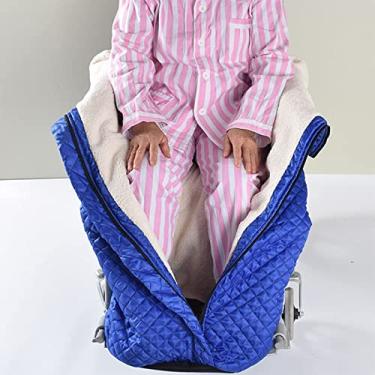 Imagem de YYBOES Cobertor aquecedor de cadeira de rodas, forro de lã de pelúcia masculino e feminino, capa quente aconchegante para perna e parte inferior do corpo, para deficientes ou pessoas no escritório