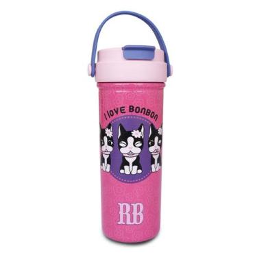 Imagem de Garrafa Térmica Juvenil Rebecca Bonbon Luluca Inox Com Tampa 500 ml, R