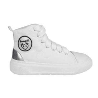 Imagem de Tênis Infantil Pampili Xp 24 Cano Alto Branco E Prata-Feminino