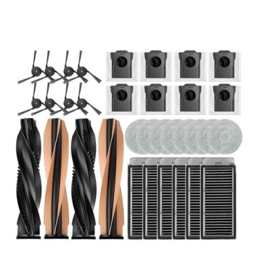 Imagem de Compatível com os aspiradores Dreame X50 Ultra, X40 Pro e S40 Enhanced Edition: peças de reposição, escova lateral principal, filtro HEPA, pano de limpeza, saco para pó e acessórios.(Light yellow)