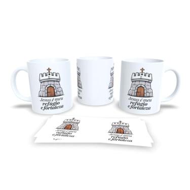 Imagem de Caneca Cristã com Frase 'Jesus é a Verdadeira Conexão 5G', Cerâmica Branca, Design Moderno, Presente Gospel (19451)