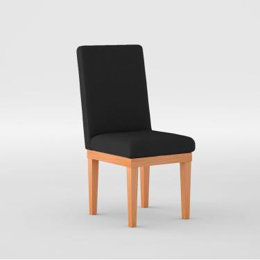 Imagem de Cadeira Reforçada Para Mesa De Jantar preta