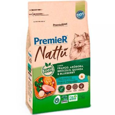 Imagem de Ração Premier Nattu Cães Adultos Pequeno Porte sabor Abóbora 2,5 kg