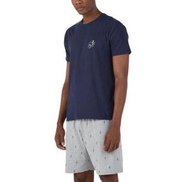 Imagem de Pijama Masculino Curto Estampado Malwee 1000103950-Unissex