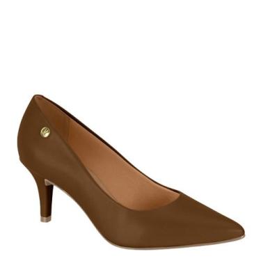 Imagem de Sapato Feminino Scarpin Salto Baixo Vizzano Glitter 1185.702, Capuccin