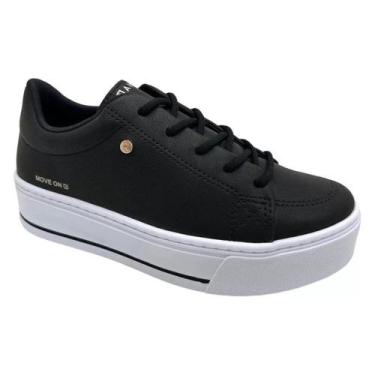 Imagem de Tênis FEMININO Ramarim Plataforma Sola Alta 23-97123 Original, Preto b