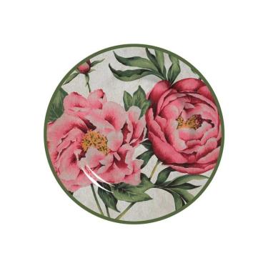 Imagem de Jogo 6 Pratos Sobremesa Flores Peônia 20cm Alleanza 1ª Linha
