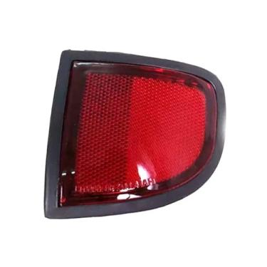 Imagem de Luz de para-choque traseiro de carro para Mitsubishi para L200 2005 2006 2007 2008 2009 2010 2011 2012 2013 2014 refletor de para-choque traseiro de carro fita de aviso de lente vermelha (1 peça