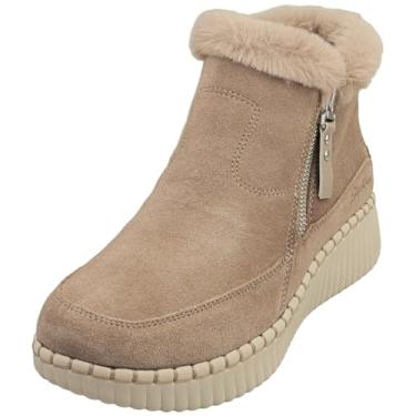 Imagem de Skechers Wilshire BLVD-Fresh Bota feminina de cano curto com zíper, Cinzento-acastan, 41