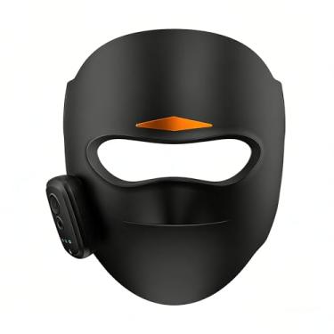 Imagem de AULSTER Máscara de Luz Vermelha para o Rosto, Máscara Facial de LED com 4 Modos de Luz, 336 Perolas de Luz 3D, Design Ergonômico 3D para Cuidados com a Pele em Casa