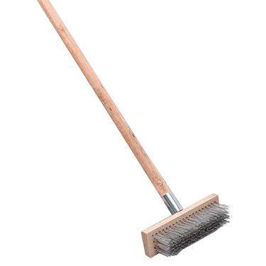 Imagem de Naroote Escova Resistente para Limpeza de Piso, Fio de Aço Inoxidável Forte, Ferramenta de Limpeza de Deck, 20cm para Pátios