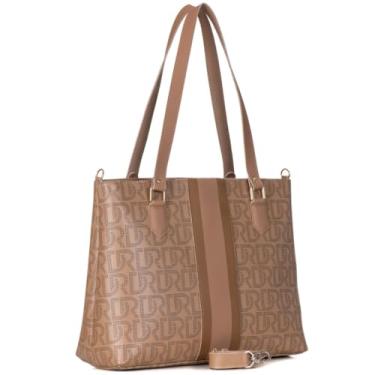 Imagem de Bolsa Feminina Sacola Grande Transversal De Ombro Shopper (Nude)