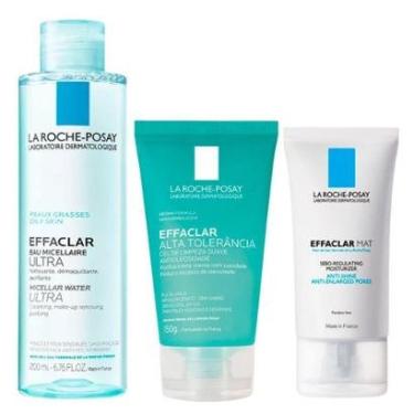 Imagem de La Roche-Posay Effaclar Kit - Hidratante Facial + Gel de Limpeza + Solução Micelar Kit-Unissex