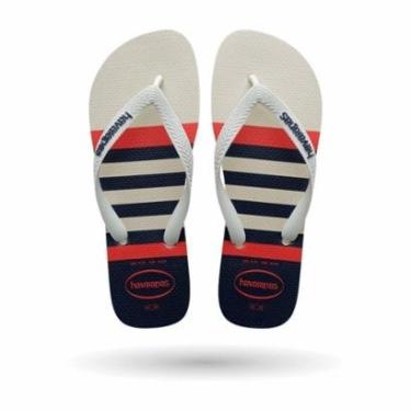 Imagem de Chinelo Havaianas Top Nautical Branco Masculino-Masculino