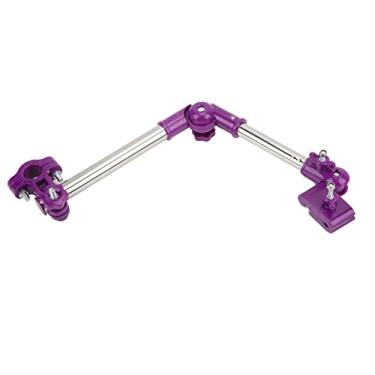 Imagem de Cryfokt Suporte de Guarda-chuva de Bicicleta de Aço Inoxidável Suporte Ajustável para Guarda-sol para Cadeira de Rodas Ao Ar Livre (Roxo versátil)