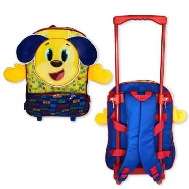 Imagem de Mochila Escolar Infantil Menino Menina Rodinhas Resistente Confortável