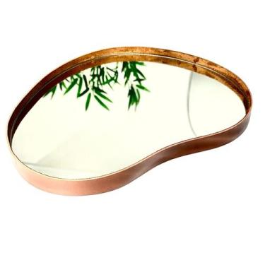 Imagem de Bandeja Orgânica Espelhada material ecológico Decorativa Modelos Varia