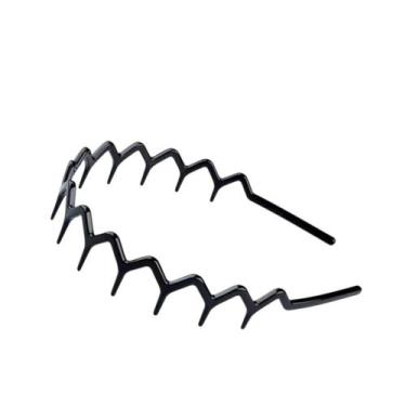 Imagem de Tiara Feminina Para Cabelos Fina Lisa Ou Ondulada Pente - Lika Bijuter