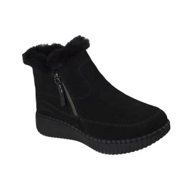 Imagem de Skechers Wilshire BLVD-Fresh Bota feminina de cano curto com zíper, Preto/preto, 39