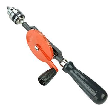 Imagem de Generic Broca de Manivela Manual Portátil Com Pinhões Duplos para Plástico de Madeira, Aço de, Mandril Ajustável para Marcenaria, Mini Furadeira Manual para Entusiastas de DIY (1/4 polegada)