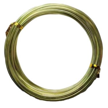 Imagem de 1 rolo 16,4 pés / 5 m fio colorido artesanato de alumínio, para fabricação floral de joias fio de contas de metal macio fio dobrável de alumínio colorido para artesanato DIY esculpir pedras jardim A