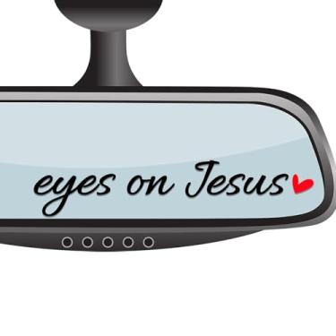 Imagem de 4 adesivos de espelho retrovisor de olhos em Jesus adesivo de espelho de carro adesivos de para-brisa de carro decalques de janela de carro adesivo de espelho retrovisor adesivo de copo adesivo de