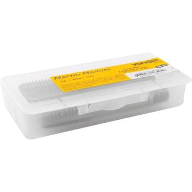 Imagem de Macho Manual Aço Rápido 5/8'' Bsw Jogo 3 peças Vonder Plus