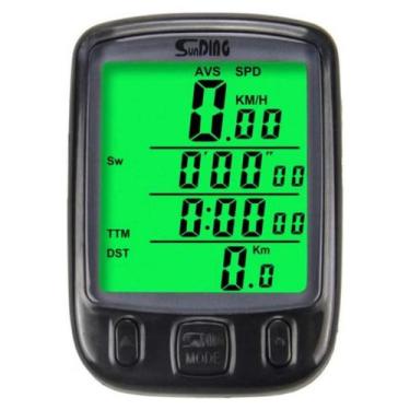 Imagem de Velocímetro de Bike Com Fio 27 Funções Com Led no Visor Acessório de B