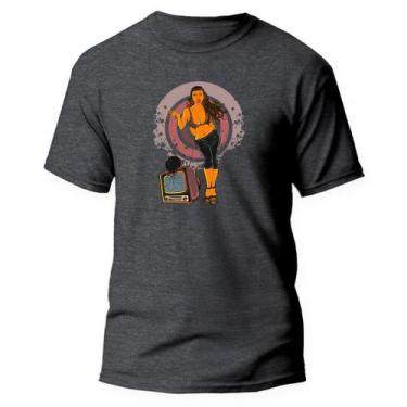 Imagem de Camiseta Básica Algodão Premium Estampa Digital Herói GTA - Pavesi, Gr