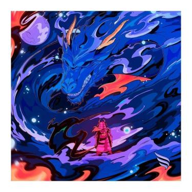 Imagem de Mousepad Gamer Fallen Spirit Dragon, Grande, Speed++, 450x450mm - MP04051-Unissex