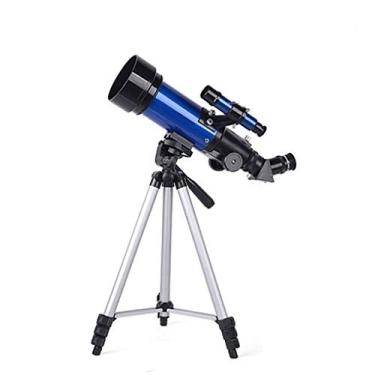 Imagem de pcagfaajmh Telescópios monoculares astronômicos Sky de 70 mm para viagens ao ar livre, espaço infantil, refrator astronômico, monoscópio, espaço para iniciantes, adultos, mira azul D (A)