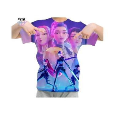 Imagem de Camiseta Infantil 3D De Anime Demon Hunters, Manga Curta, Casual, Moda