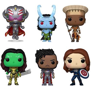 Imagem de Funko Pop! Marvel: What If...? Set - 6 Figure Set: Infinity Ultron, Frost Giant Loki, Queen General Ramonda, Gamora with Blade of Thanos, Infinity Killmonger Reaching, and Captain Carter Stealth Suit