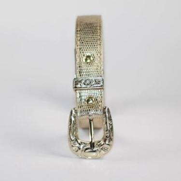 Imagem de Cinto Feminino Luana Metalizado Dourado Fivela e Ponteira em Metal Ouro Plus Size-Feminino