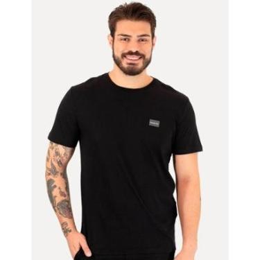 Imagem de Camiseta Calvin Klein Jeans Masculina Logo Retângulo Since 1978 Preta-Masculino