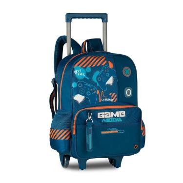 Imagem de Mochila Carrinho Escolar Meninos Video Game Bolsa Masculina-Masculino