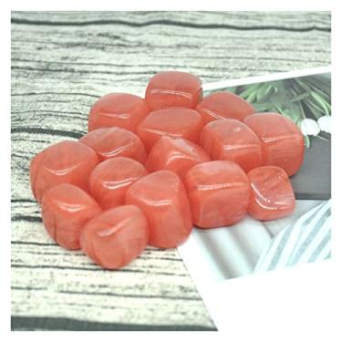 Imagem de Cristal natural áspero natural cereja quartzo cascalho tamanho amostra pedras irregulares cristal reiki quartzo casa aquário (cor: quartzo cereja, tamanho: 100g)