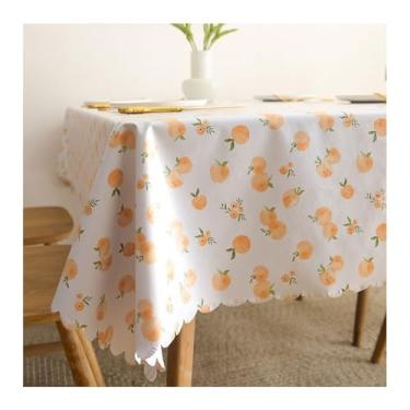 Imagem de Toalha de mesa pequena fresca rústica de PVC toalha de mesa tapete de mesa tapete de mesa retangular (A,90 x 90 cm)