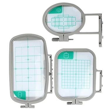 Imagem de Acouto Conjunto de Aros para Quadro de Bordar 3 Unidades - Acessórios para Máquinas de Costura para Artesanato Doméstico